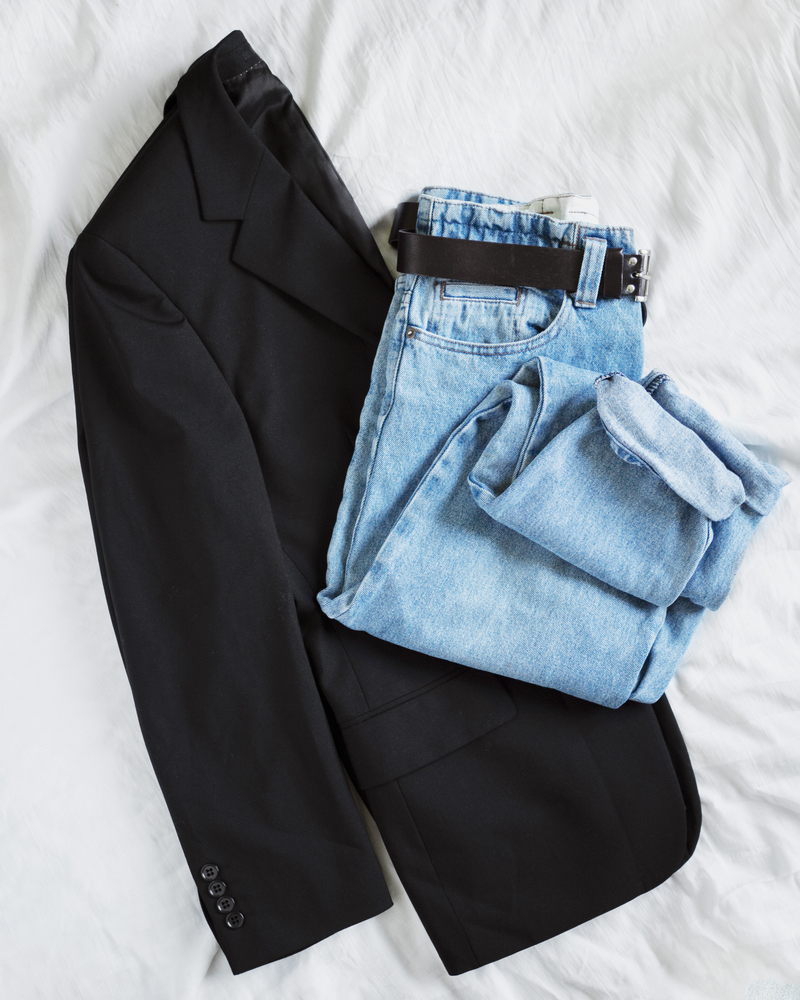 jean mom et blazer