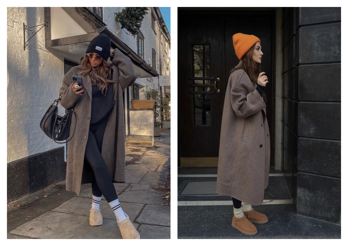 legging avec mantea long laine