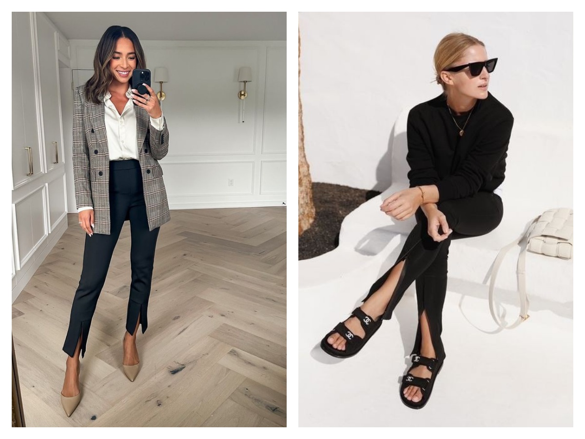Split pant ou pantalon à fentes avec quoi le porter Split pant ou pantalon à fentes avec quoi le porter