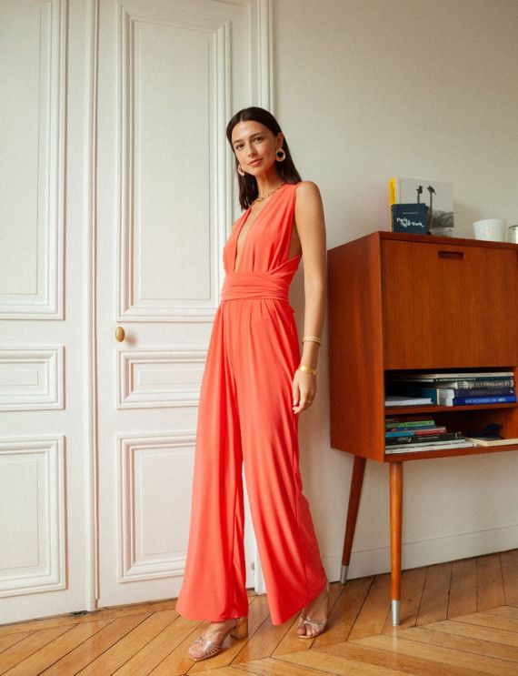 combinaison corail soirée