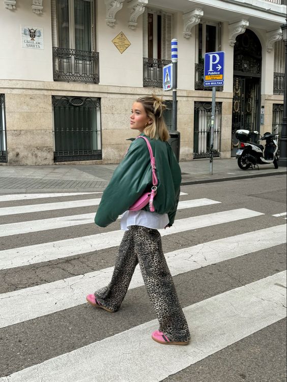 pantalon femme léopard