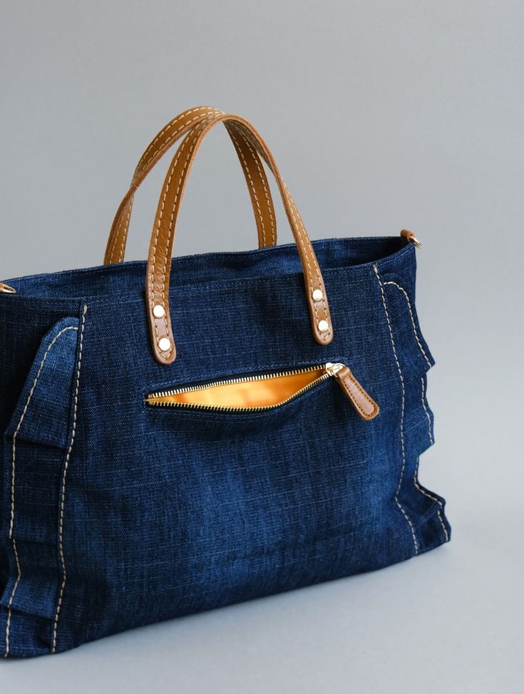 sac de cours en jean