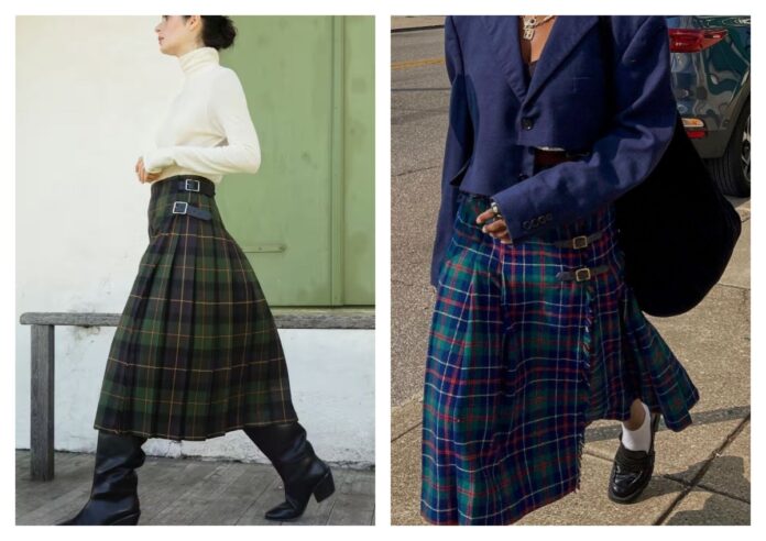 Oserez-vous la jupe kilt cet automne Oserez-vous la jupe kilt cet automne