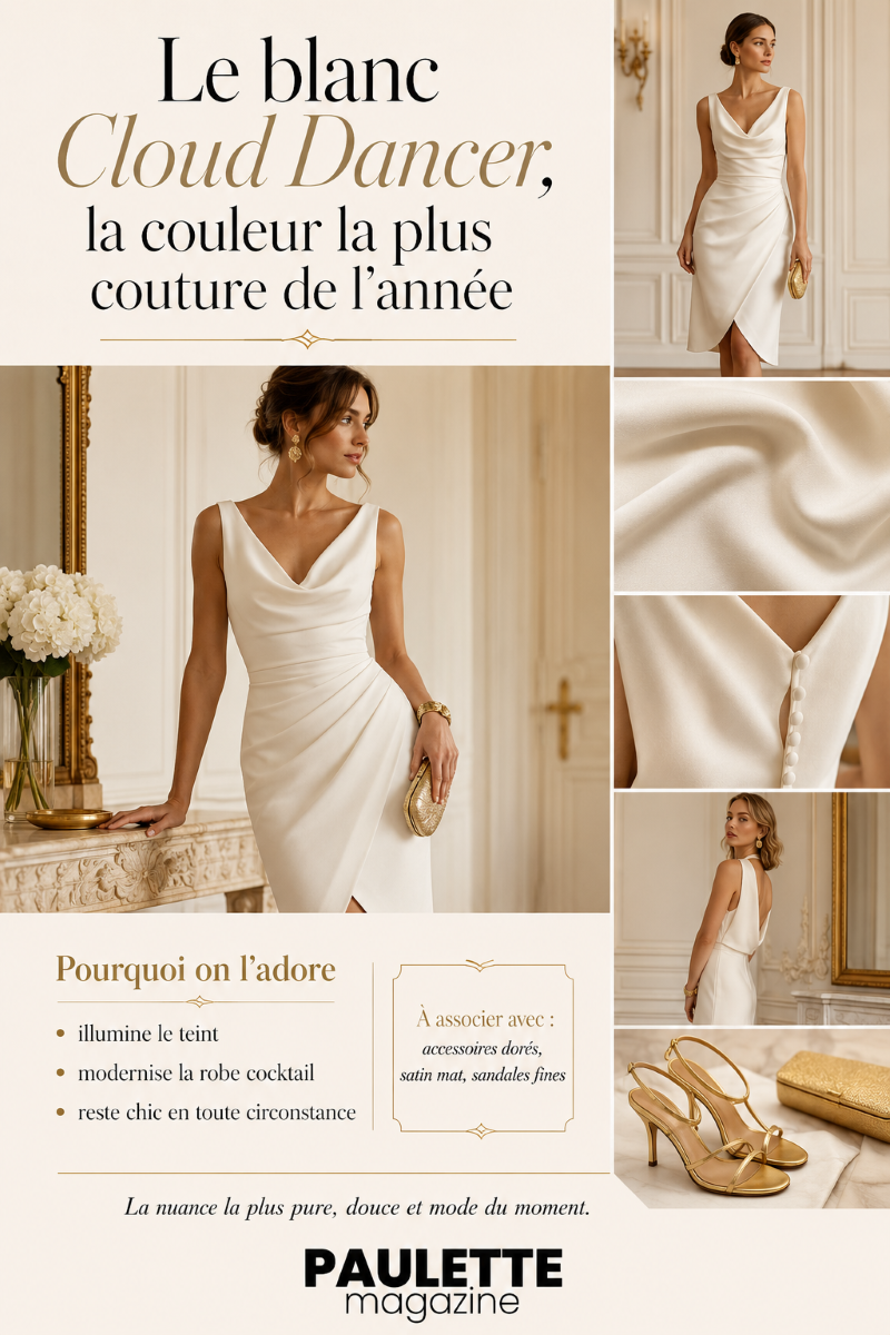 Le blanc Cloud Dancer, la couleur la plus couture de l’année